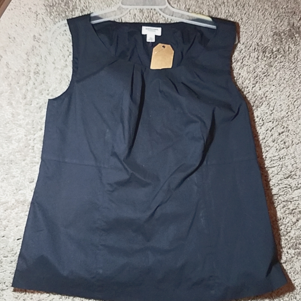 NWT Lands End Canvas 1963 Cotton True Navy size 12